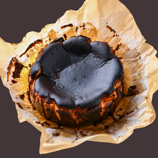 Burnt labneh cheesecake