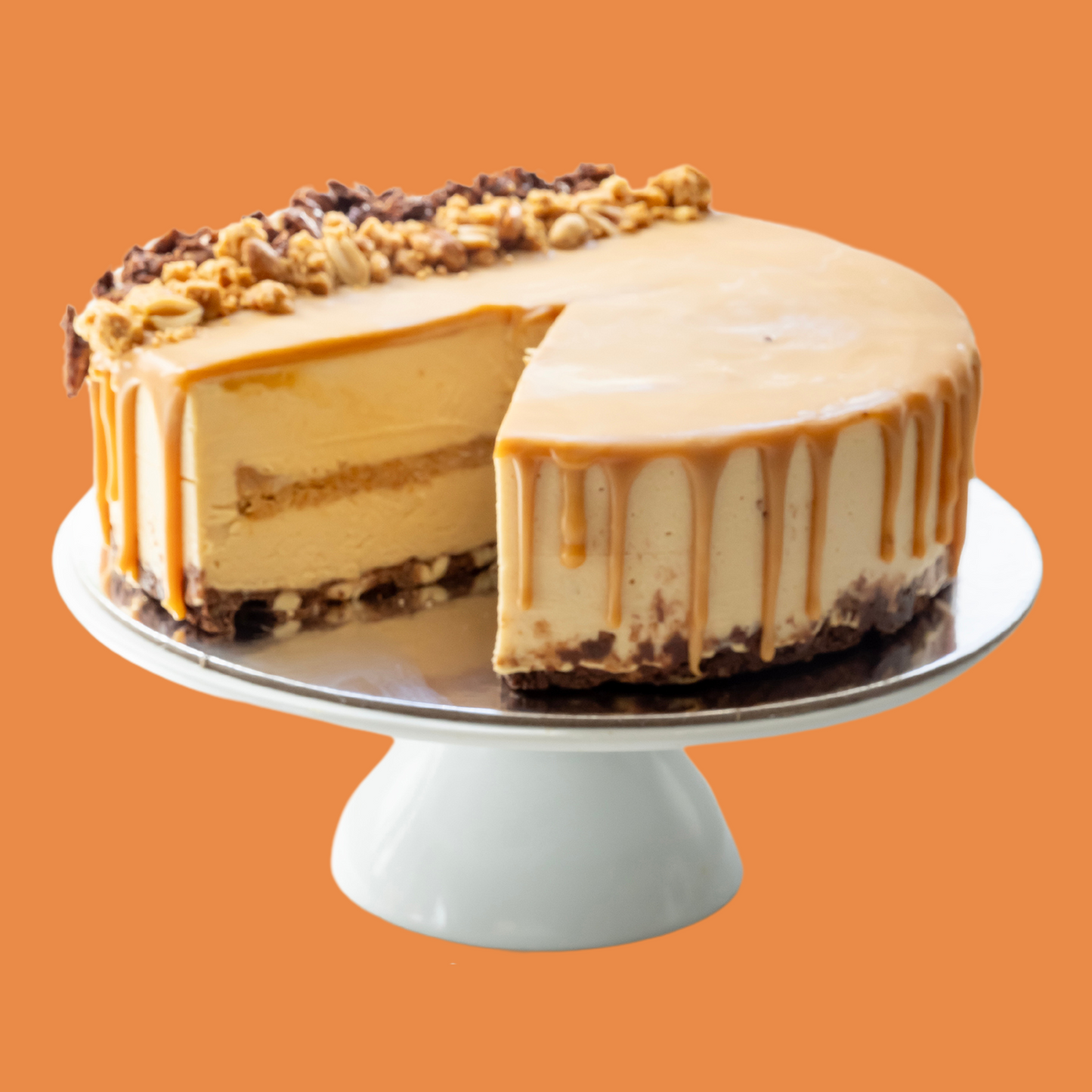 Peanut butter mousse cake